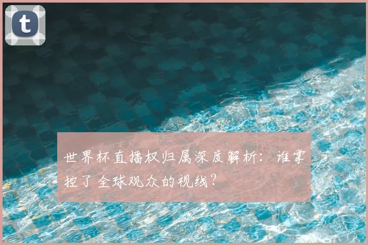 世界杯直播权归属深度解析：谁掌控了全球观众的视线？